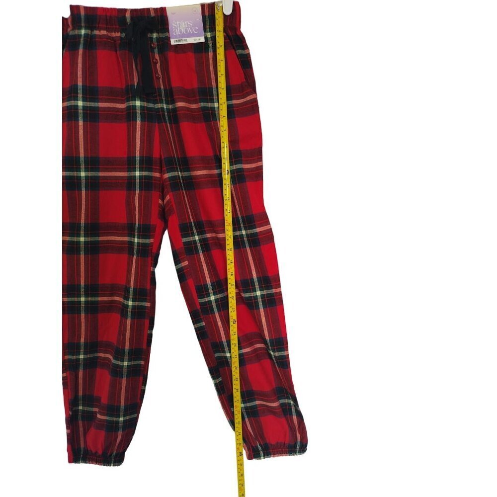 Stars Above, Jogger for Men and Women, Red and Checkered, Size XL, NWT - Picture 6 of 6